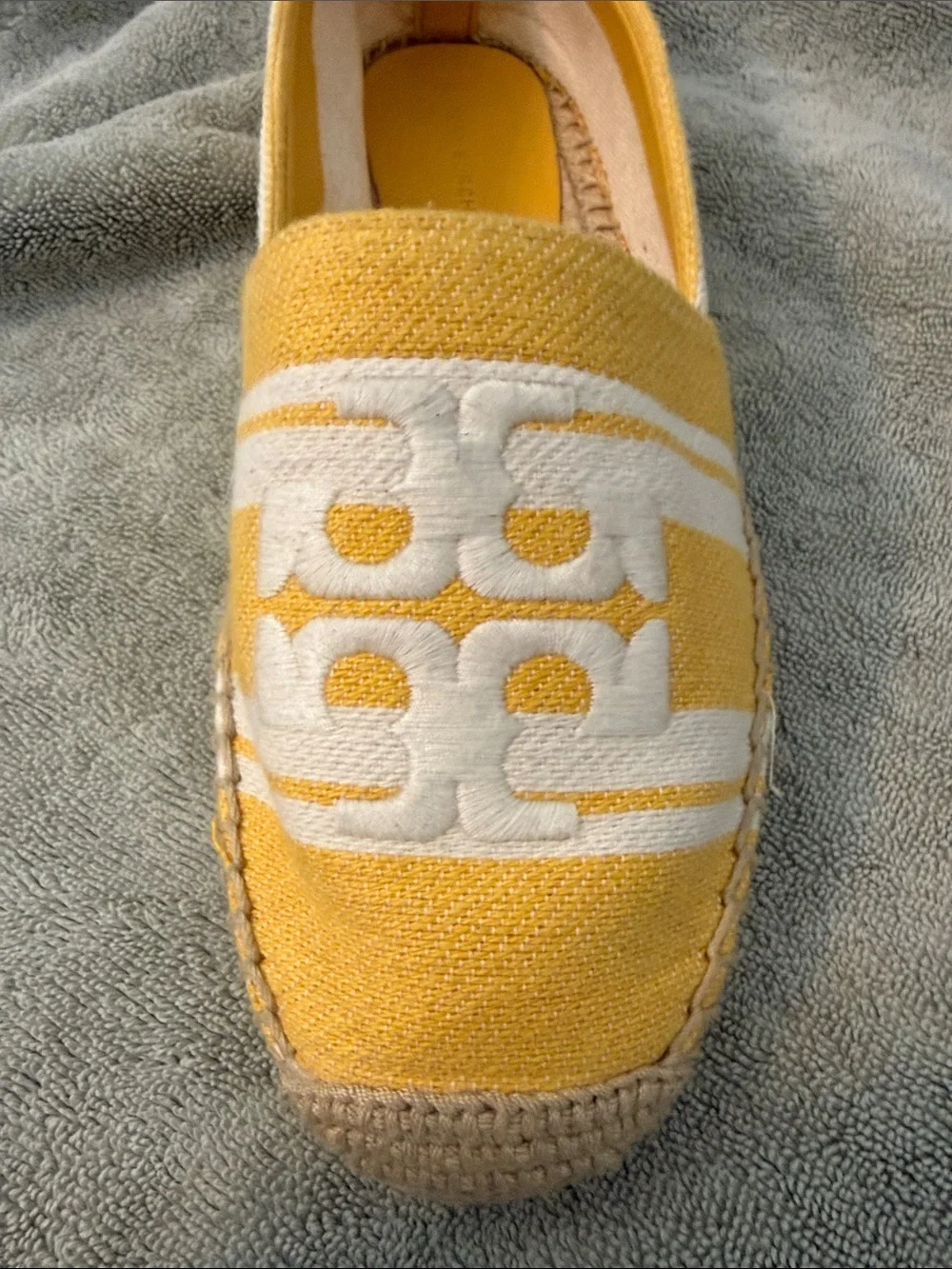 Tory Burch Women's Double T Jacquard Espadrille Flats women’s size 8